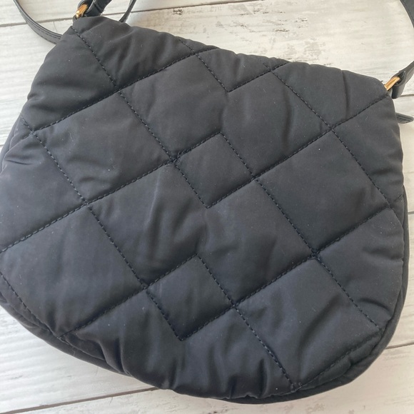 Marc Jacobs Black & Gold  Nylon Quilted Natasha Crossbody Bag - Picture 7 of 14